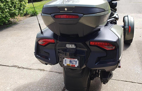 Motorcycle License Plate Frame - Gloss Finish_CFG | Make A Subtle Statement With These Carbon Fiber License Plate Frames