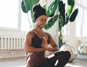 Woman doing yoga