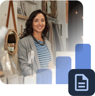 Woman planning her business