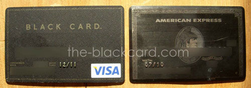 Visa black card vs. American Express Centurion card