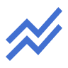 Vector of two lines moving to the right and upward. Represents building financial statements and forecasts as part of your financial plan.